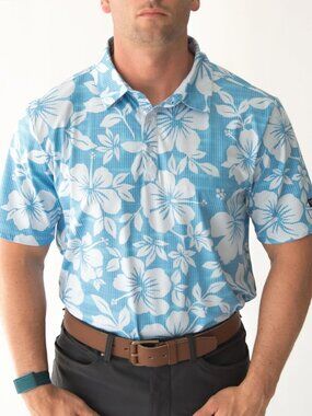 Yatta Golf Kahakai Polū Golf Polo